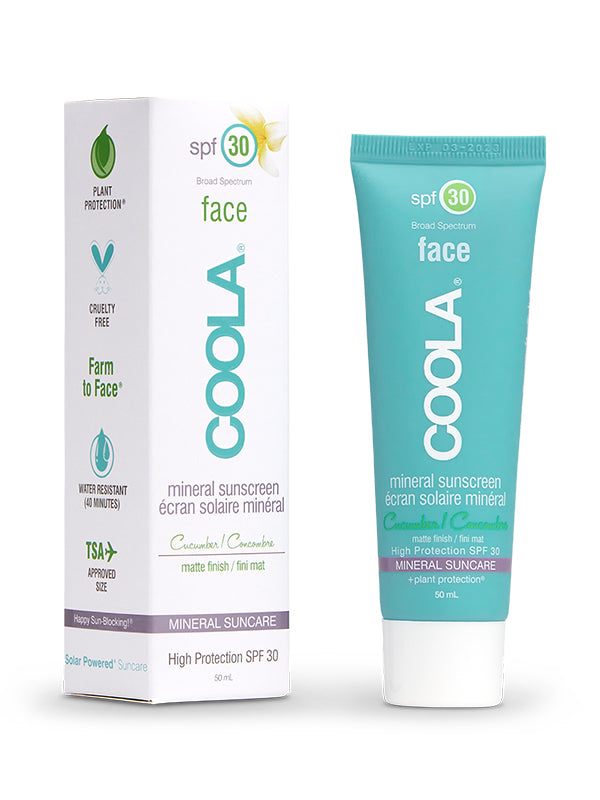 Coola Mineral Face Moisturizer SPF 30  Matte Finish Cucumber 50 ml