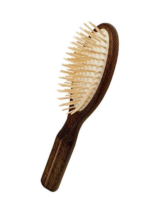 Redecker Thermoholz-Haarbürste 9 Reihen Oval