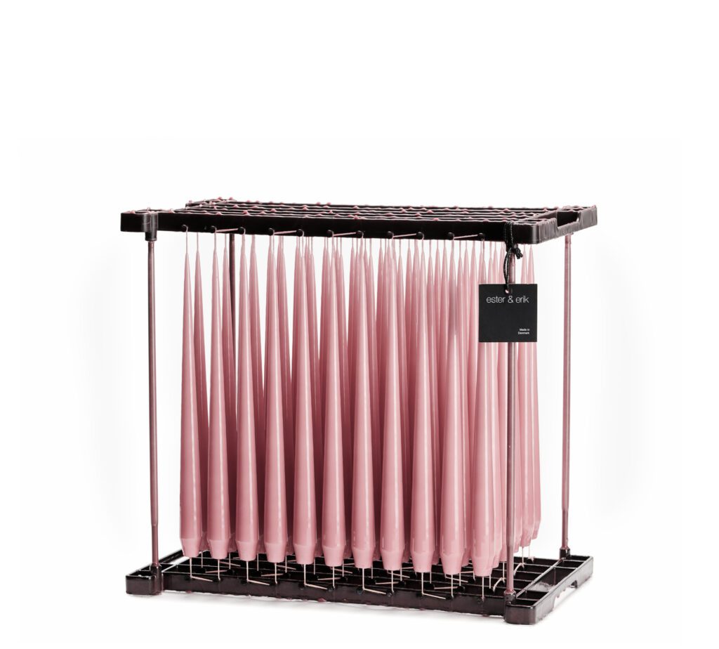 Ester & Erik Peitschenkerze Soft Rose #52 32cm
