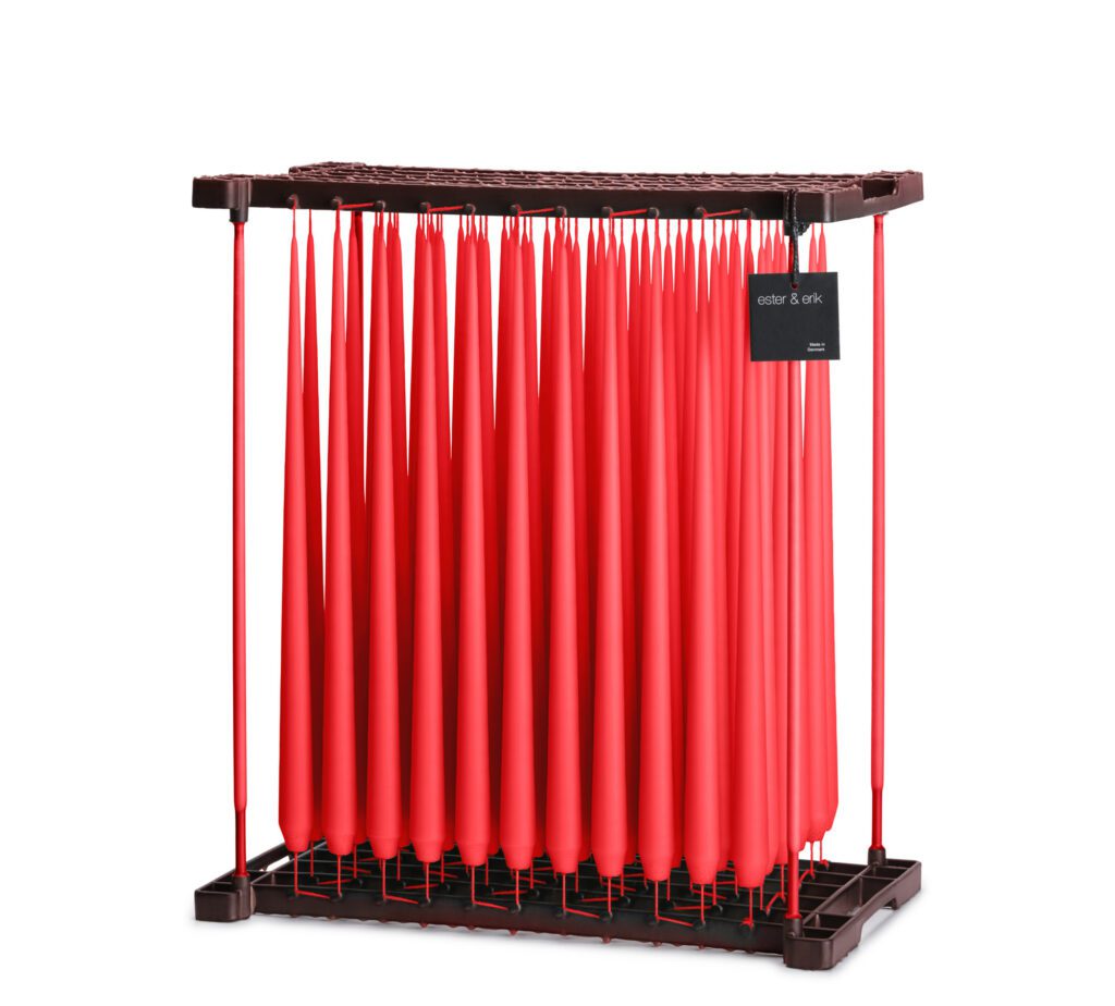 Ester & Erik Peitschenkerze True Red #30 50cm
